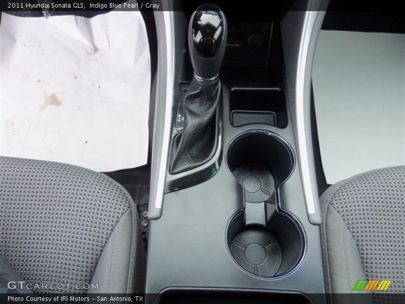Indigo Blue Pearl / Gray 2011 Hyundai Sonata GLS