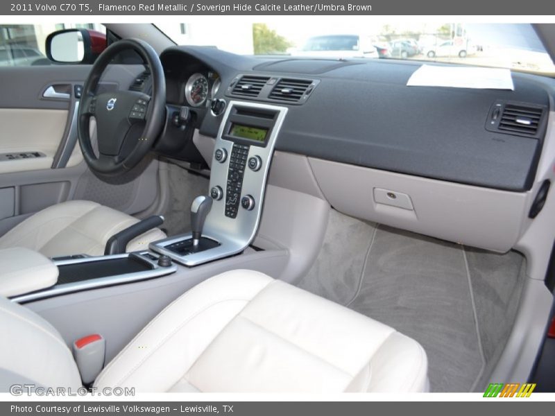 Flamenco Red Metallic / Soverign Hide Calcite Leather/Umbra Brown 2011 Volvo C70 T5