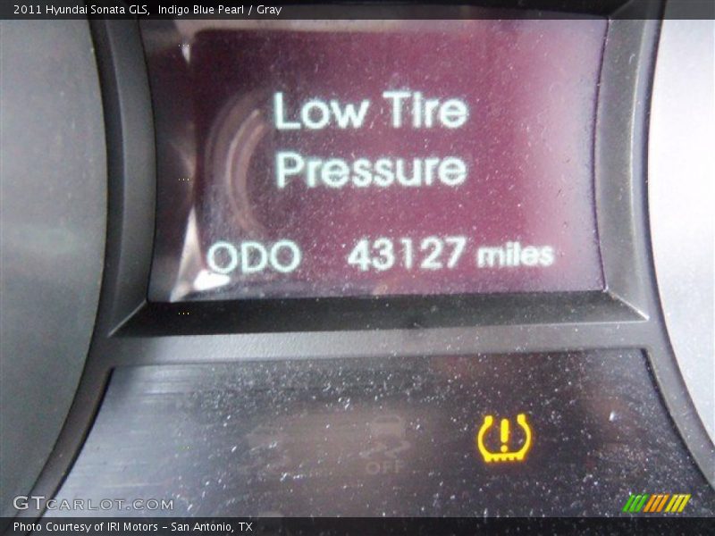 Indigo Blue Pearl / Gray 2011 Hyundai Sonata GLS
