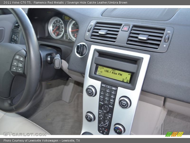 Flamenco Red Metallic / Soverign Hide Calcite Leather/Umbra Brown 2011 Volvo C70 T5