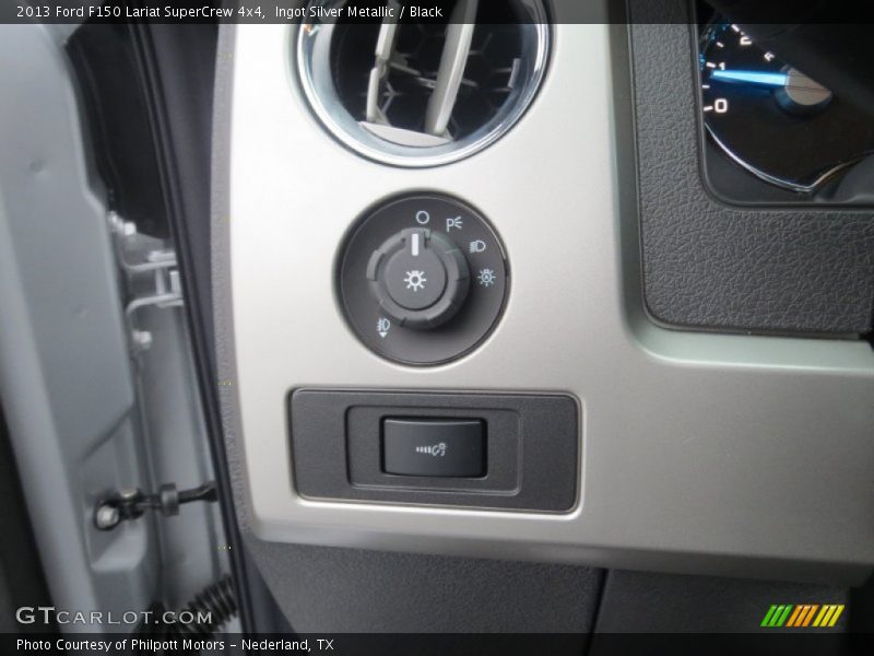 Ingot Silver Metallic / Black 2013 Ford F150 Lariat SuperCrew 4x4