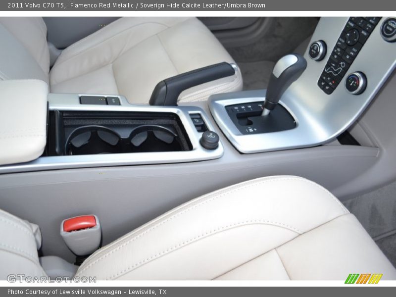 Flamenco Red Metallic / Soverign Hide Calcite Leather/Umbra Brown 2011 Volvo C70 T5