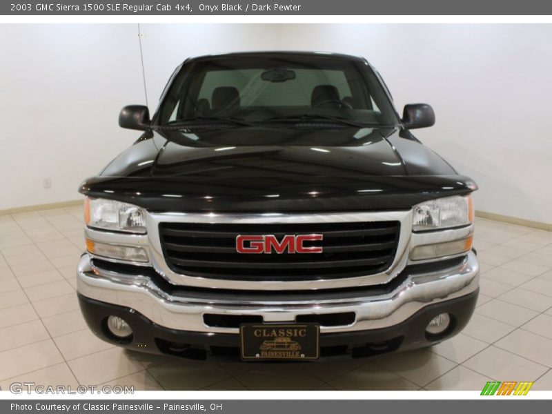 Onyx Black / Dark Pewter 2003 GMC Sierra 1500 SLE Regular Cab 4x4