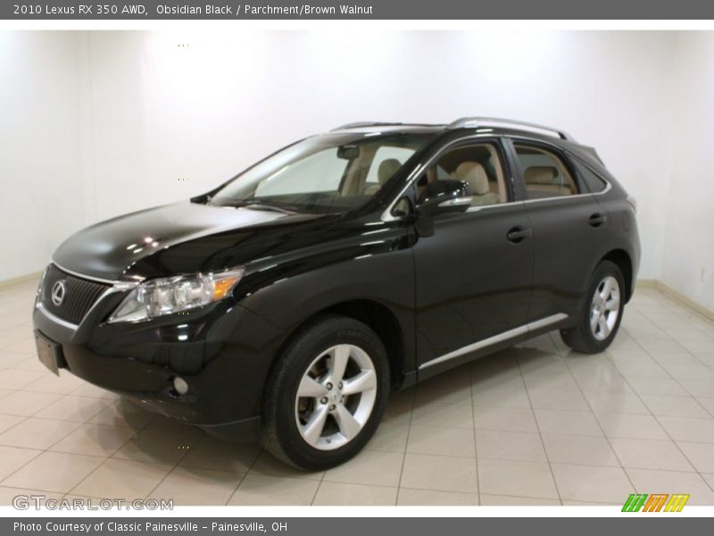 Obsidian Black / Parchment/Brown Walnut 2010 Lexus RX 350 AWD