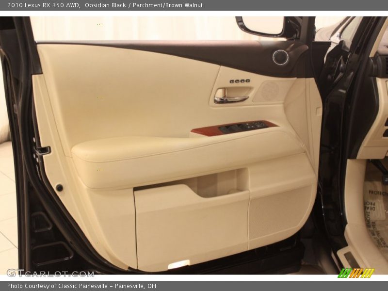 Obsidian Black / Parchment/Brown Walnut 2010 Lexus RX 350 AWD
