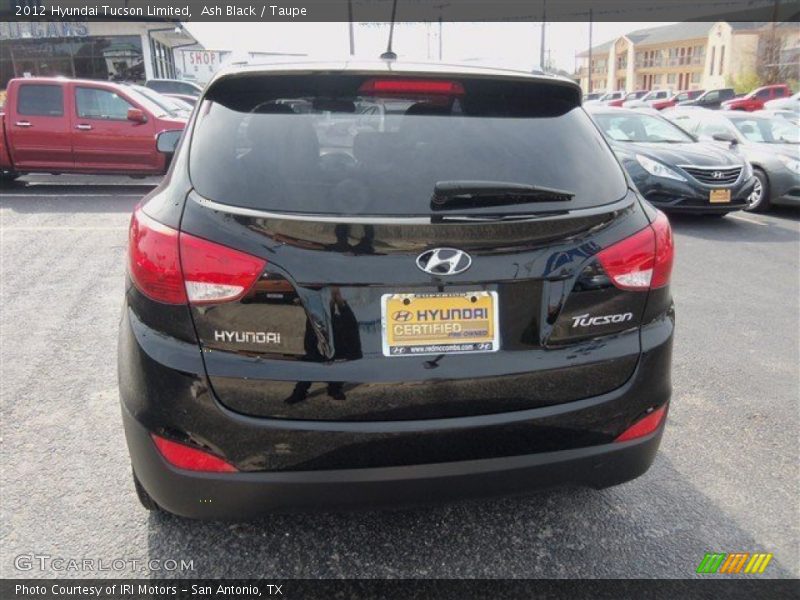 Ash Black / Taupe 2012 Hyundai Tucson Limited