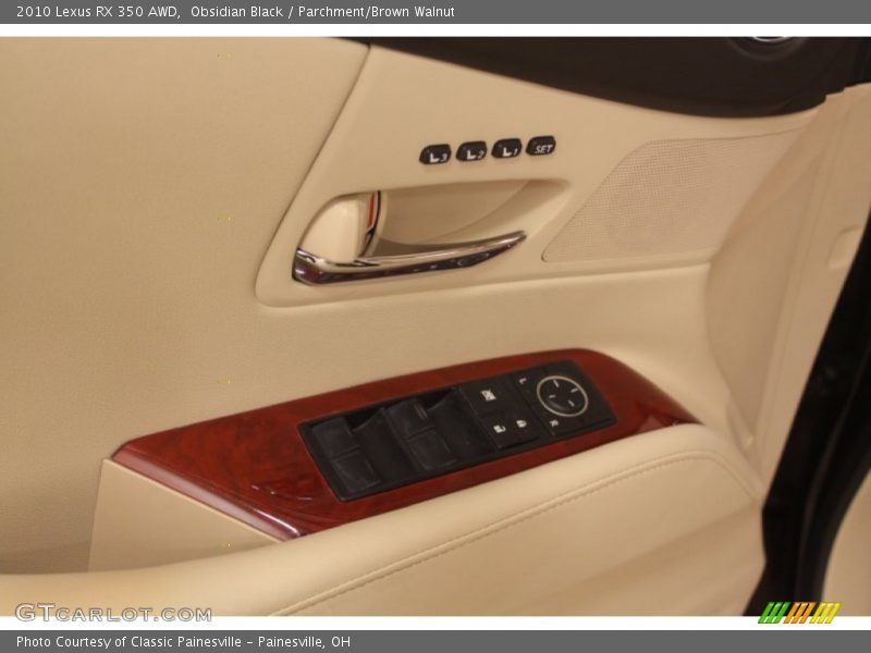 Obsidian Black / Parchment/Brown Walnut 2010 Lexus RX 350 AWD