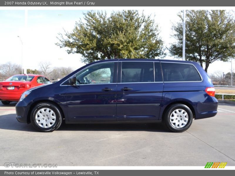 Midnight Blue Pearl / Gray 2007 Honda Odyssey LX