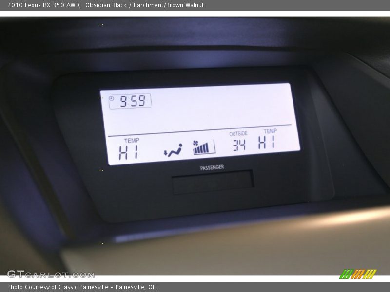 Obsidian Black / Parchment/Brown Walnut 2010 Lexus RX 350 AWD