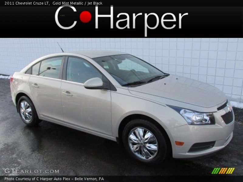 Gold Mist Metallic / Jet Black 2011 Chevrolet Cruze LT