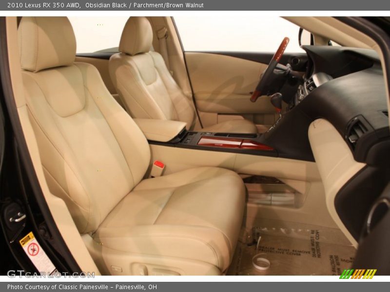 Obsidian Black / Parchment/Brown Walnut 2010 Lexus RX 350 AWD