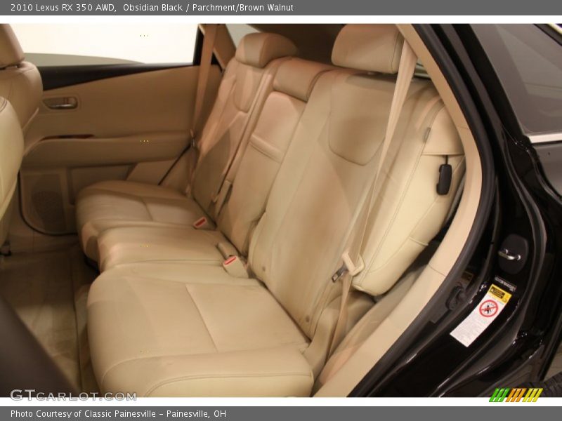 Obsidian Black / Parchment/Brown Walnut 2010 Lexus RX 350 AWD