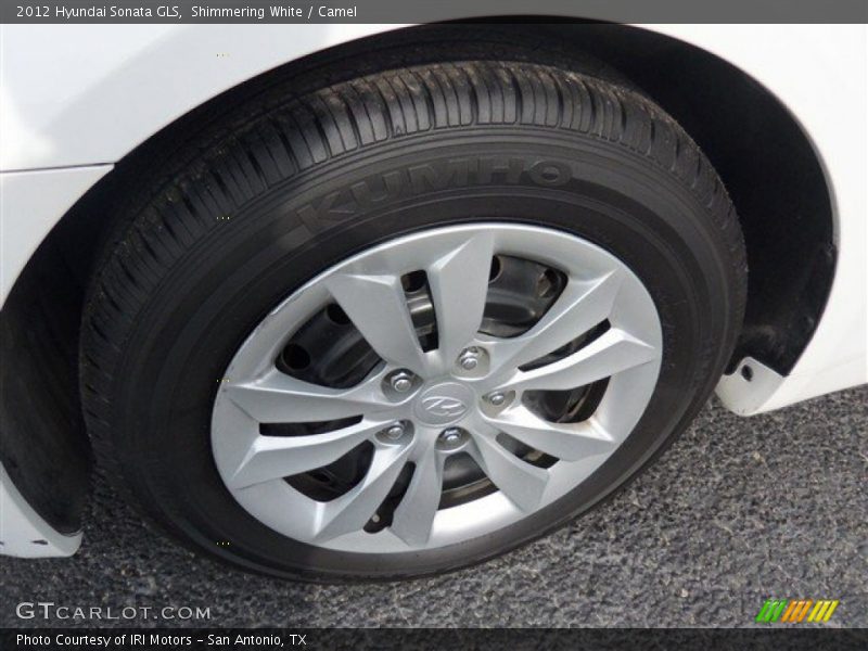 Shimmering White / Camel 2012 Hyundai Sonata GLS