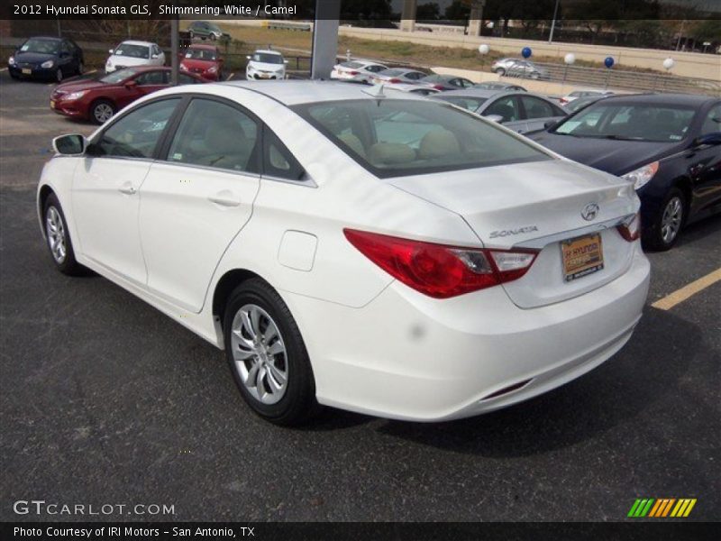 Shimmering White / Camel 2012 Hyundai Sonata GLS