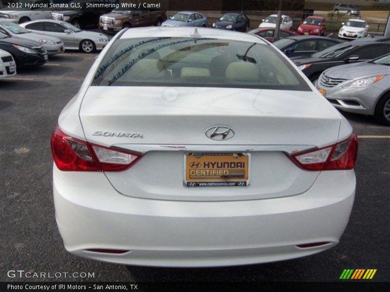 Shimmering White / Camel 2012 Hyundai Sonata GLS