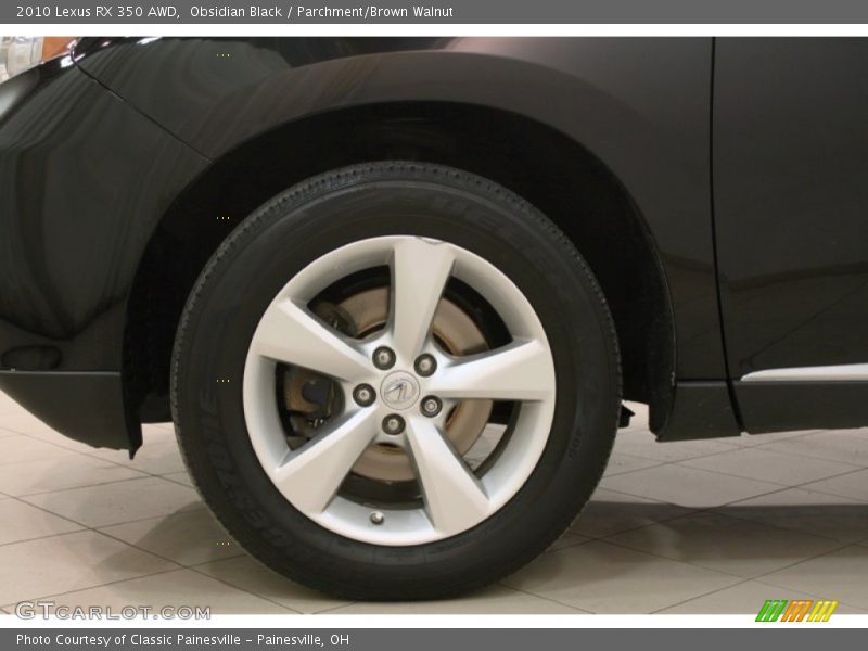 Obsidian Black / Parchment/Brown Walnut 2010 Lexus RX 350 AWD