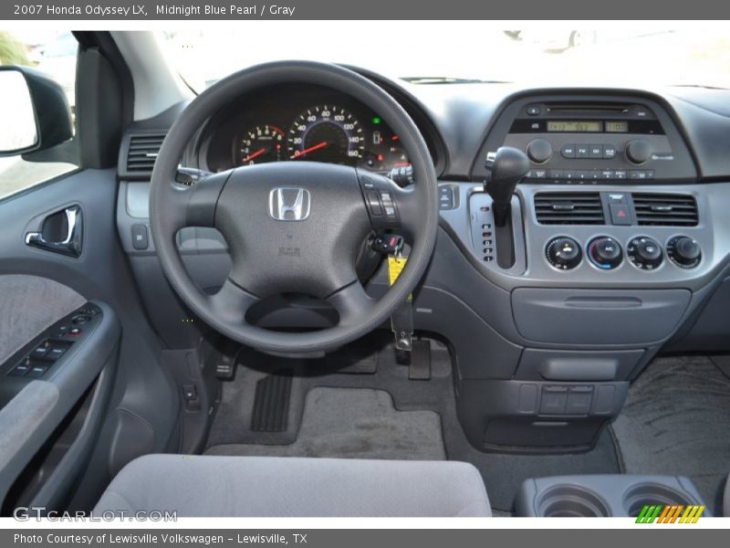 Midnight Blue Pearl / Gray 2007 Honda Odyssey LX