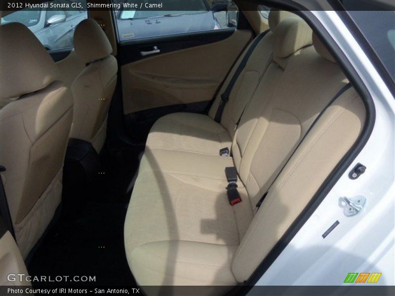 Shimmering White / Camel 2012 Hyundai Sonata GLS