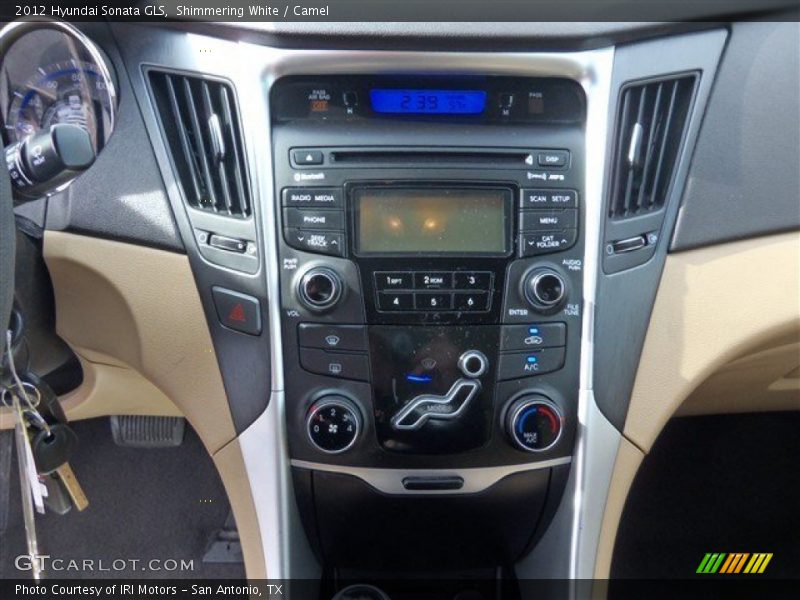 Shimmering White / Camel 2012 Hyundai Sonata GLS