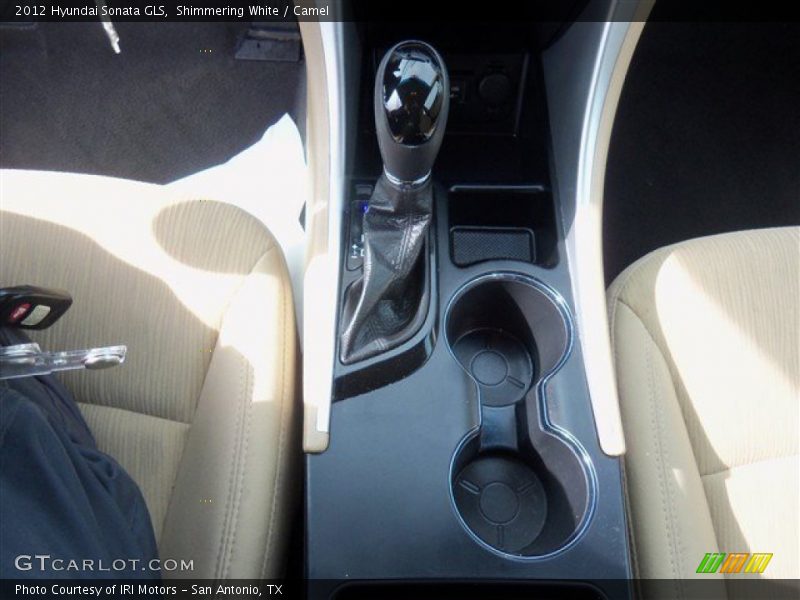 Shimmering White / Camel 2012 Hyundai Sonata GLS