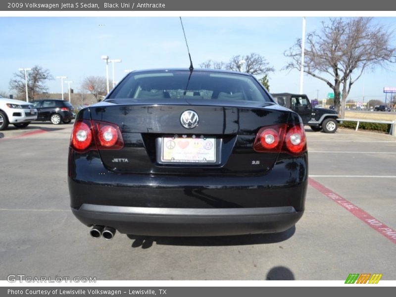 Black Uni / Anthracite 2009 Volkswagen Jetta S Sedan