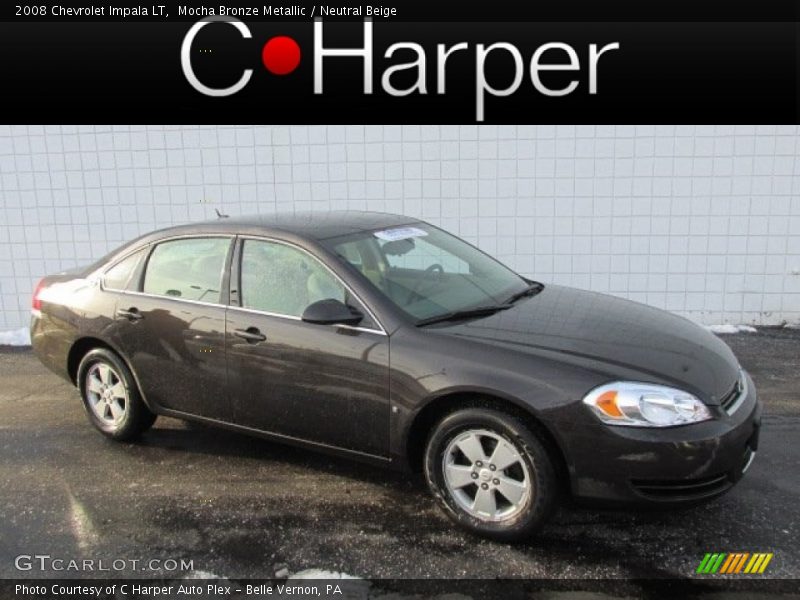 Mocha Bronze Metallic / Neutral Beige 2008 Chevrolet Impala LT
