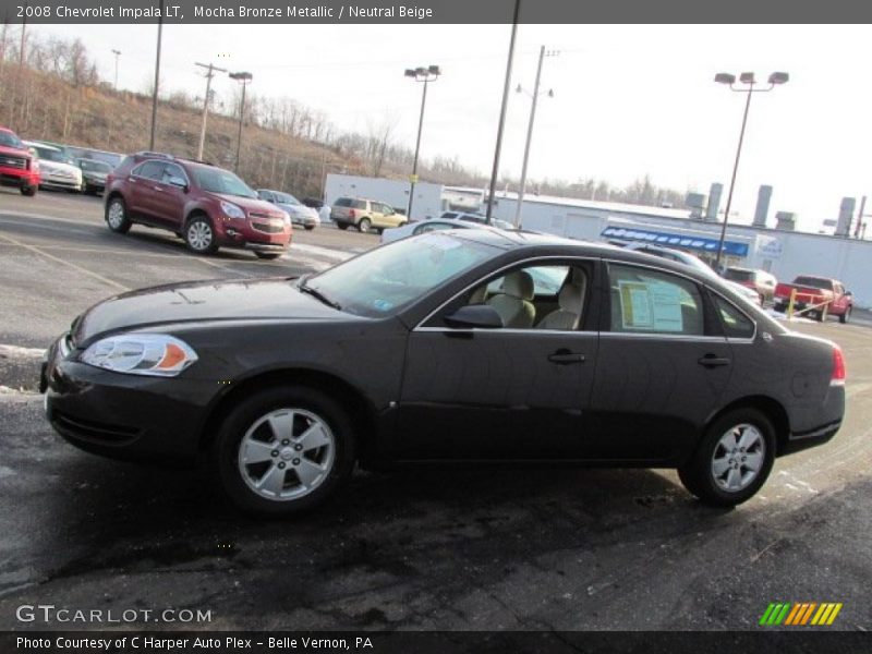 Mocha Bronze Metallic / Neutral Beige 2008 Chevrolet Impala LT