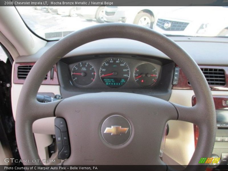 Mocha Bronze Metallic / Neutral Beige 2008 Chevrolet Impala LT