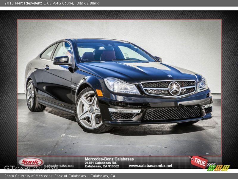Black / Black 2013 Mercedes-Benz C 63 AMG Coupe