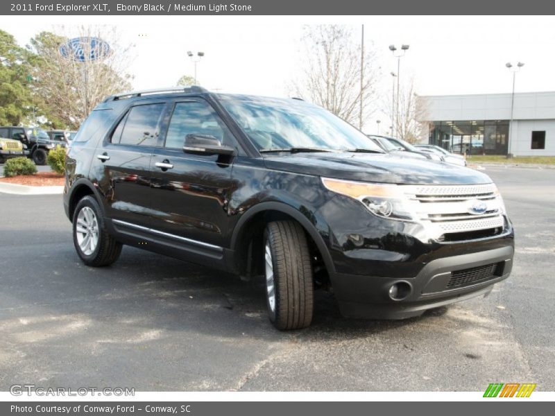 Ebony Black / Medium Light Stone 2011 Ford Explorer XLT