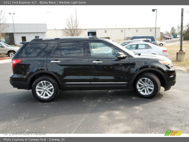 Ebony Black / Medium Light Stone 2011 Ford Explorer XLT