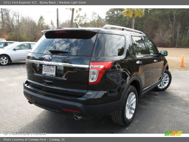 Ebony Black / Medium Light Stone 2011 Ford Explorer XLT