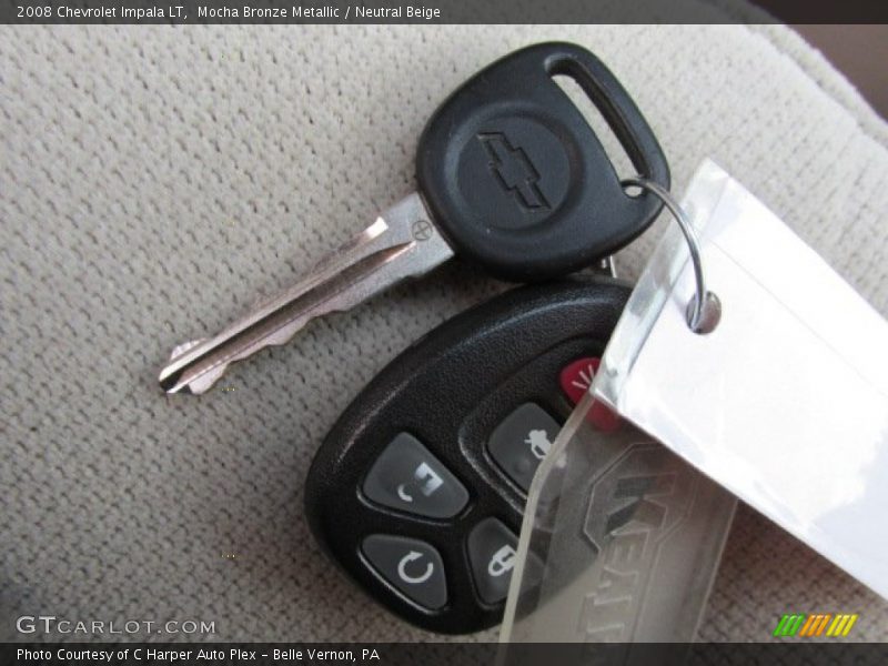 Mocha Bronze Metallic / Neutral Beige 2008 Chevrolet Impala LT