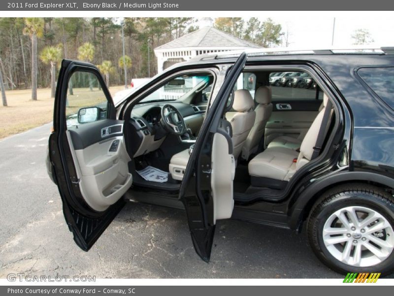 Ebony Black / Medium Light Stone 2011 Ford Explorer XLT