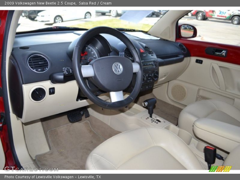 Salsa Red / Cream 2009 Volkswagen New Beetle 2.5 Coupe