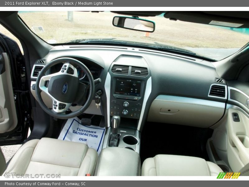 Ebony Black / Medium Light Stone 2011 Ford Explorer XLT
