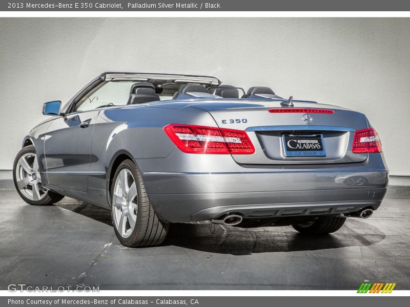 Palladium Silver Metallic / Black 2013 Mercedes-Benz E 350 Cabriolet