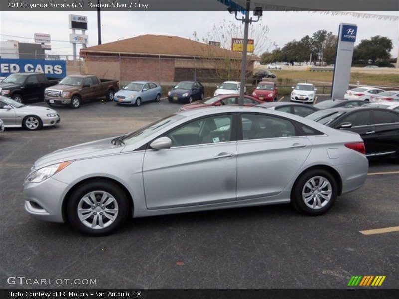 Radiant Silver / Gray 2012 Hyundai Sonata GLS