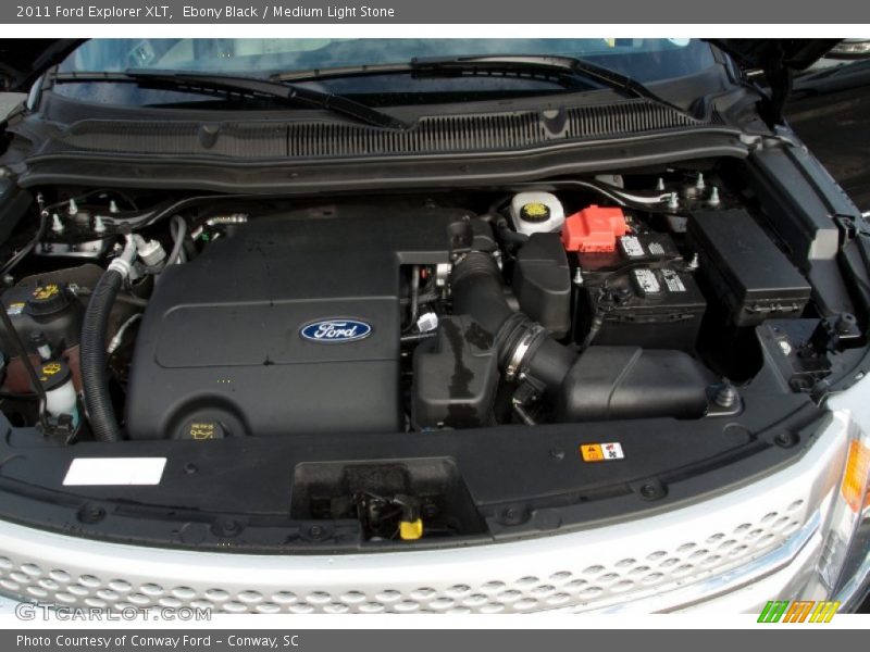 Ebony Black / Medium Light Stone 2011 Ford Explorer XLT