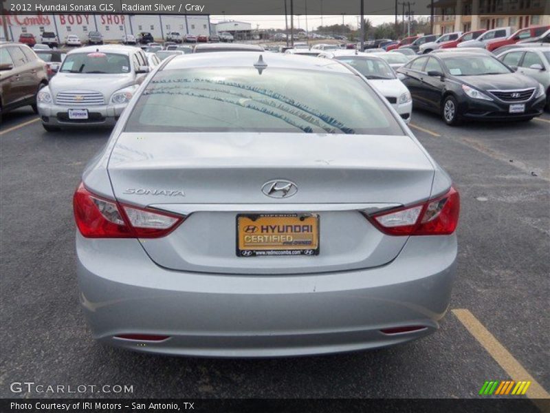 Radiant Silver / Gray 2012 Hyundai Sonata GLS