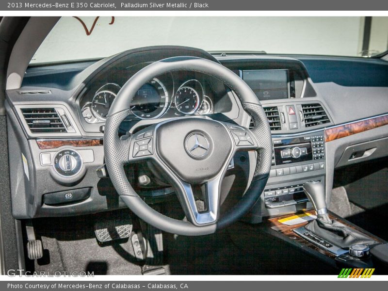 Palladium Silver Metallic / Black 2013 Mercedes-Benz E 350 Cabriolet
