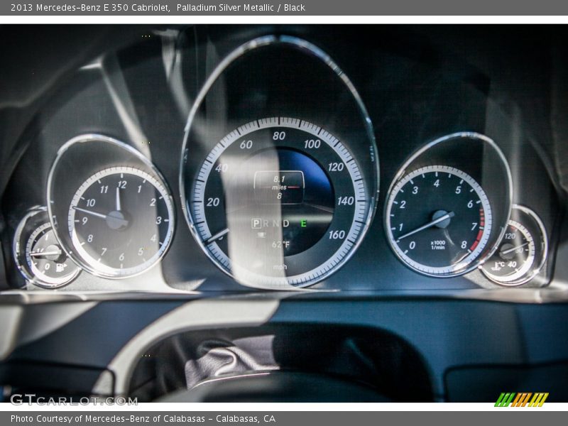 Palladium Silver Metallic / Black 2013 Mercedes-Benz E 350 Cabriolet