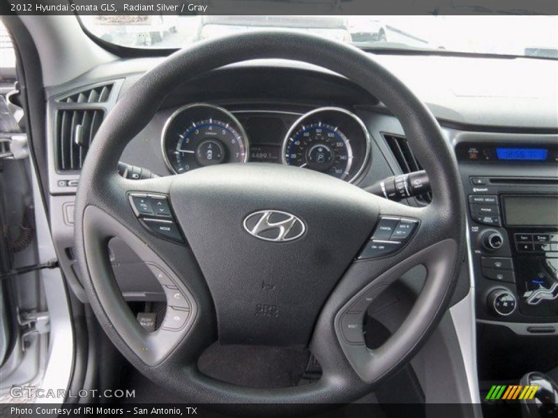 Radiant Silver / Gray 2012 Hyundai Sonata GLS