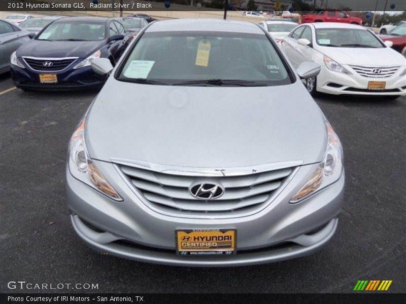 Radiant Silver / Black 2012 Hyundai Sonata GLS