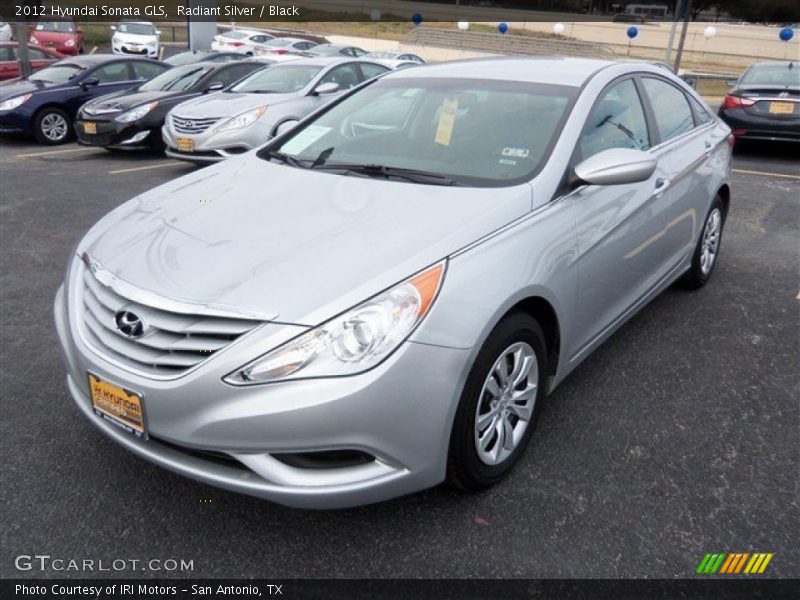 Radiant Silver / Black 2012 Hyundai Sonata GLS