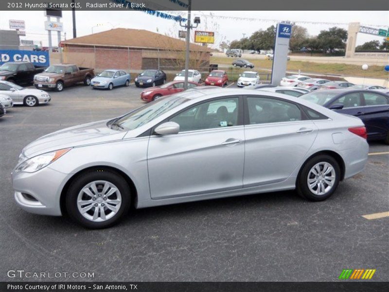 Radiant Silver / Black 2012 Hyundai Sonata GLS