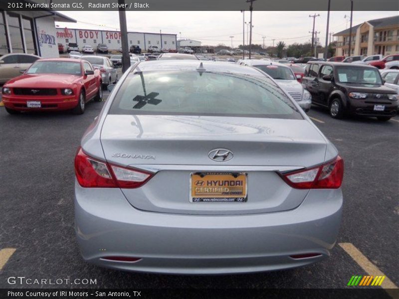 Radiant Silver / Black 2012 Hyundai Sonata GLS