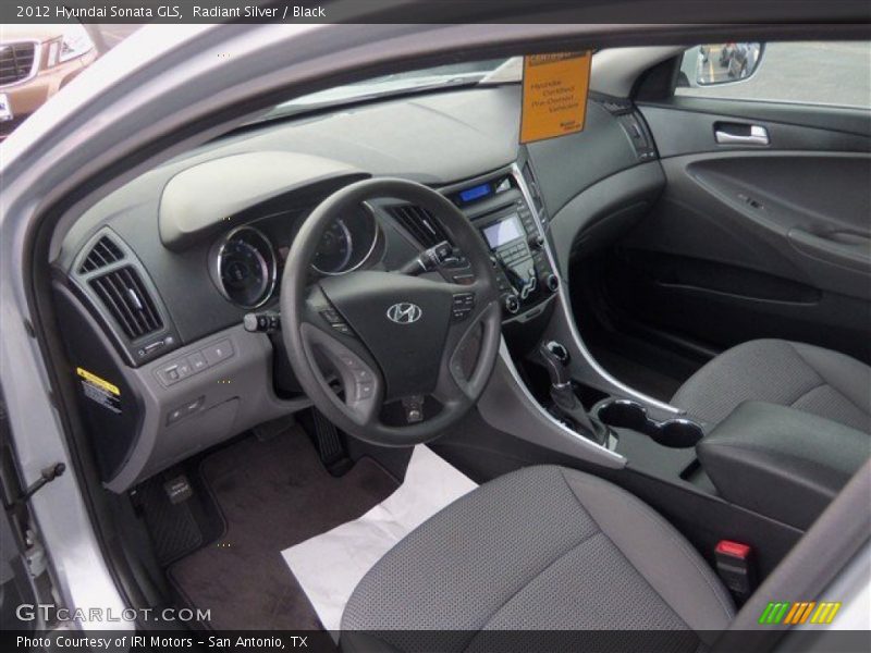 Radiant Silver / Black 2012 Hyundai Sonata GLS