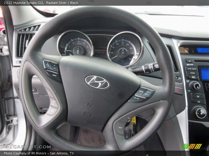 Radiant Silver / Black 2012 Hyundai Sonata GLS