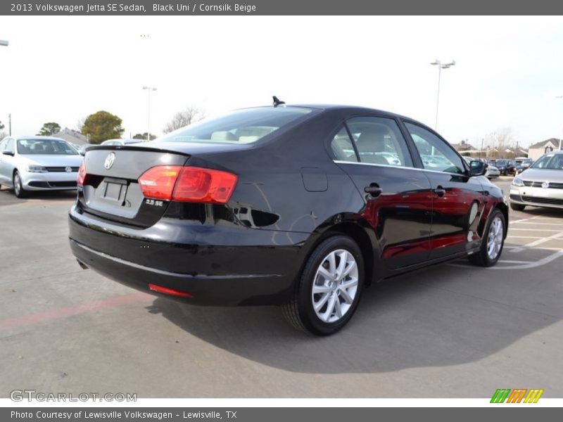 Black Uni / Cornsilk Beige 2013 Volkswagen Jetta SE Sedan